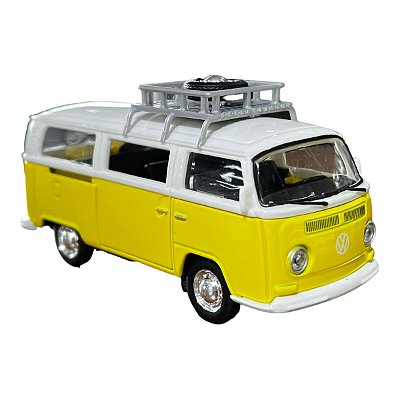 Miniatura Volkswagen Kombi Weekenders Amarelo Maisto 1:43