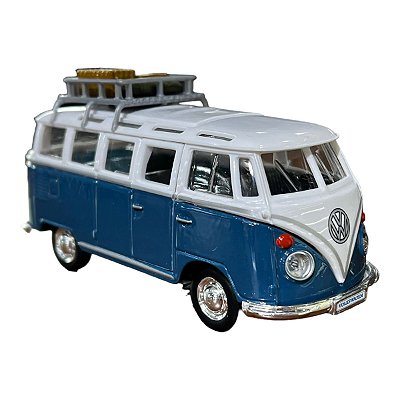 Miniatura Volkswagen Kombi Weekenders Azul Maisto 1:43
