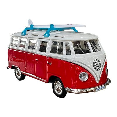 Miniatura Volkswagen Kombi Weekenders Vermelho Maisto 1:43