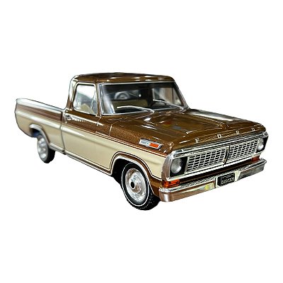 Miniatura Ford F100 1970 Marrom Metal California 1:24