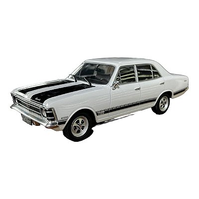 Miniatura Chevrolet Opala SS 4100 1971 Branco Metal 1:24
