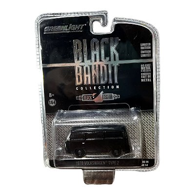 Miniatura VW Kombi Type 2 Black Bandit 1978 1:64