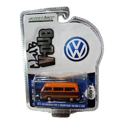 Miniatura Volkswagen Kombi Type 2 Bus 1978 Greenlight 1:64