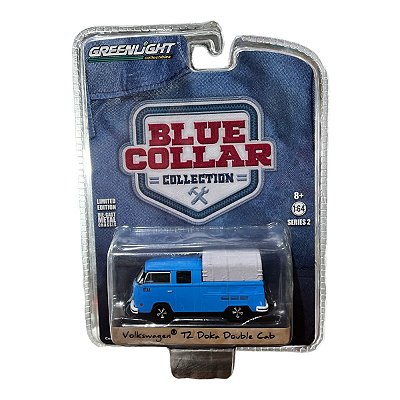 Miniatura VW Kombi Type 2 Doka Double Cab Greenlight 1:64