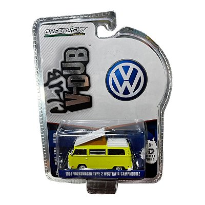 Miniatura VW Kombi Type 2 Westfalia 1974 Greenlight 1:64