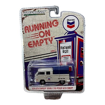 Miniatura VW Kombi T2 Double Cab Pickup 1974 Canopy 1:64