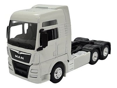 Miniatura Caminhão Man Tgx26.440 Branco Metal 1:64