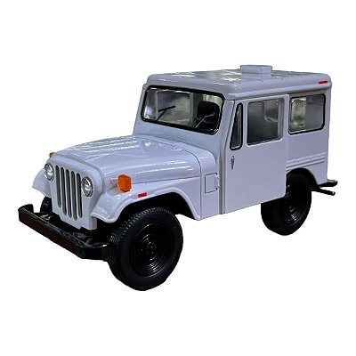 Miniatura Jeep DJ5B 1971 Branco Metal 1:26