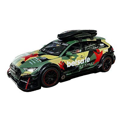 Miniatura Audi RS6 Betsafe Acende Luz E Som Metal 1:24