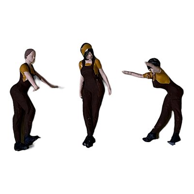 Miniatura Boneco 3 Mulheres Pack6 1:64