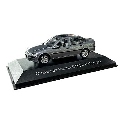 Miniatura Chevrolet Vectra CD 1996 Cinza Metal 1:43