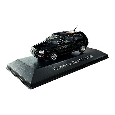Miniatura Volkswagen Golf GTI 1996 Preto Metal 1:43