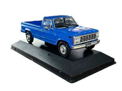 Miniatura Ford F250 1981 Azul Metal 1:43