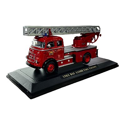 Miniatura Caminhão Bombeiro Daf A1600 1962 Metal 1:43
