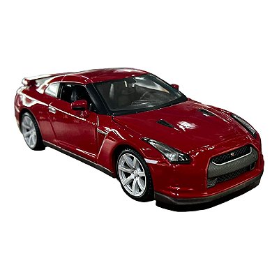 Miniatura Nissan GTR R35 Vermelho Metal 1:24