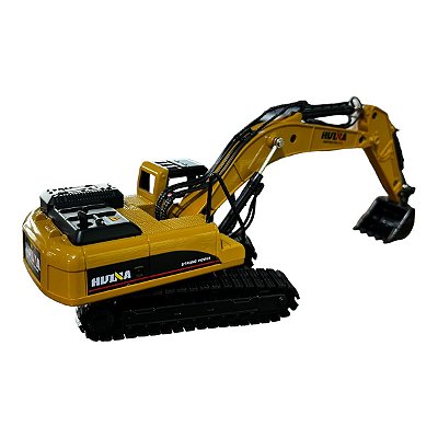 Miniatura Máquina Trator Escavadeira de Esteira Metal 1:50