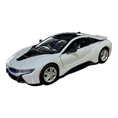 Miniatura BMW I8 Branco Metal 1:24