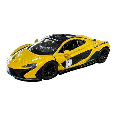Miniatura McLaren P1 Racing Amarelo Metal 1:36
