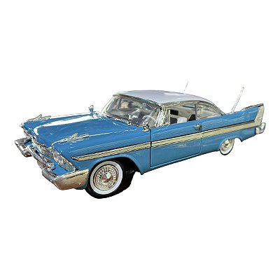 Miniatura Plymouth Fury 1958 Azul Motormax 1:18