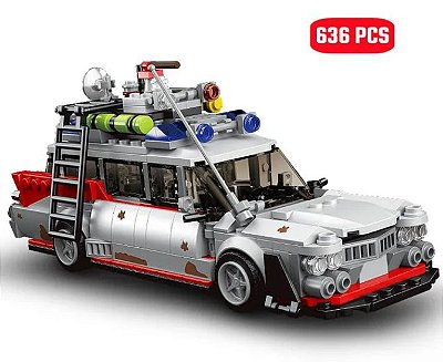 Miniatura de montar 636 peças Ecto 1 Caça Fantasma 1:24