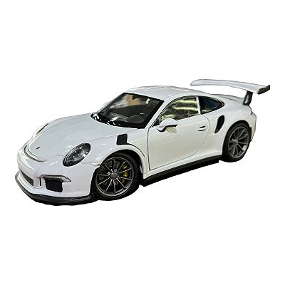 Miniatura Porsche 911 GT3 RS Branco Metal 1:24