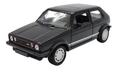 Miniatura Volkswagen Golf Gti Mk1 Metal Preto 1:36