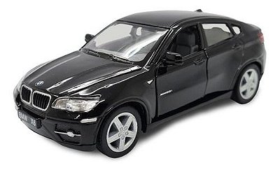 Miniatura Bmw X6 Preto Metal 1:38