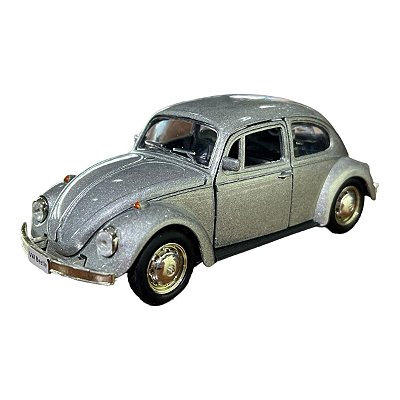 Miniatura Volkswagen Fusca Classic Prata RMZ 1:32