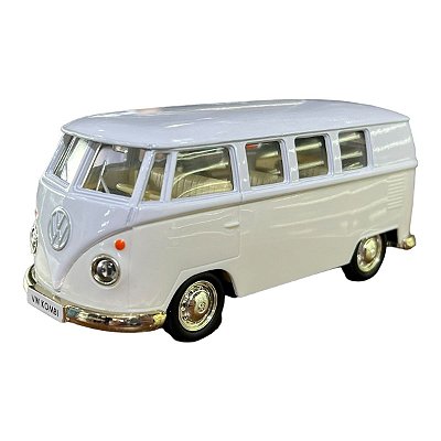 Miniatura Volkswagen Kombi Classic Bege e Branco RMZ 1:32