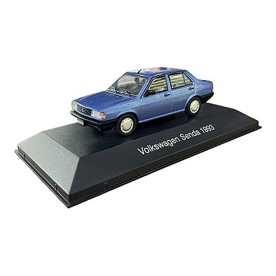 Miniatura Volkswagen Voyage 1993 Azul Metal 1:43