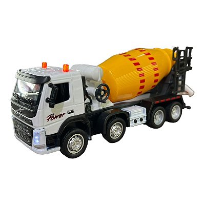 Miniatura Caminhão Volvo Fm Betoneira Acende Luz E Som 1:50