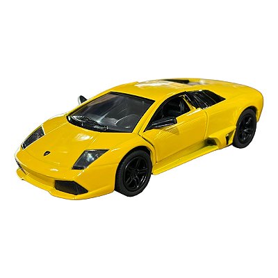 Miniatura Lamborghini Murcielago LP640 Amarelo Metal 1:36