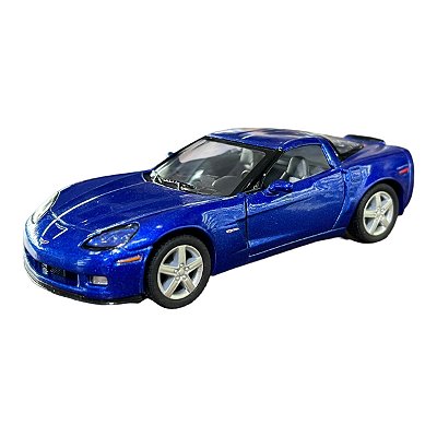 Miniatura Chevrolet Corvette C6 Z06 Azul Metal 1:36