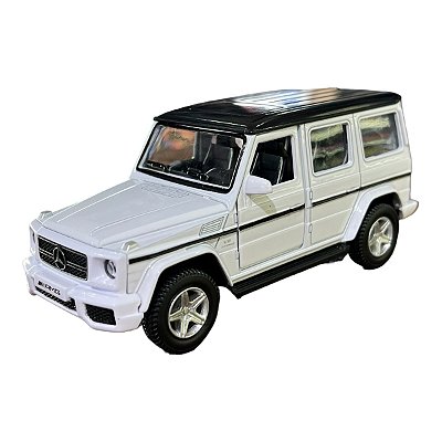 Miniatura Mercedes Benz G63 AMG Branco RMZ 1:38
