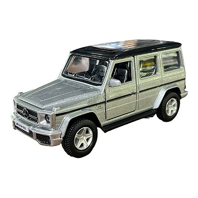 Miniatura Mercedes Benz G63 AMG Prata RMZ 1:38