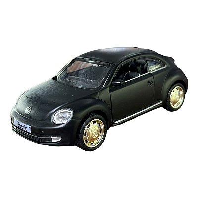 Miniatura Volkswagen New Beetle Fusca Preto RMZ 1:32