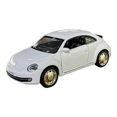 Miniatura Volkswagen New Beetle Fusca Branco RMZ 1:32