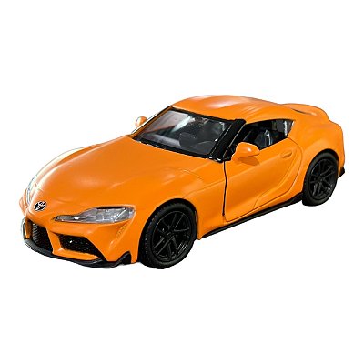 Miniatura Toyota Supra Laranja Metal RMZ 1:32