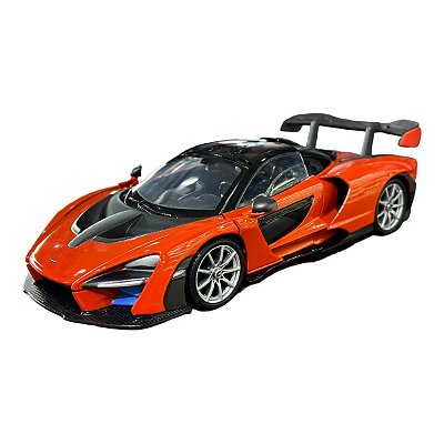 Miniatura McLaren Senna Laranja Metal 1:24
