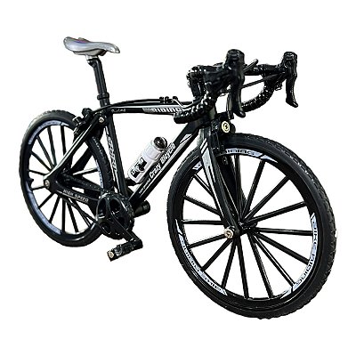 Miniatura Bicicleta Bike Sport Preto Metal 1:8