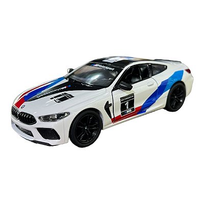 Miniatura BMW M8 Competition Livery Branco Metal 1:38