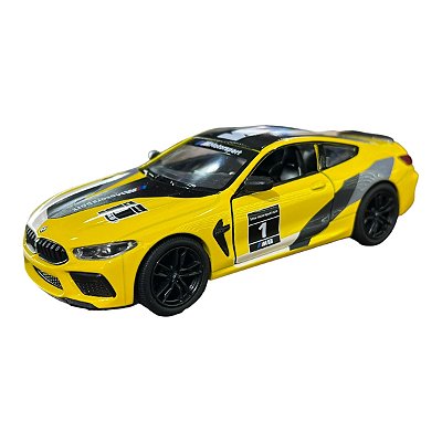 Miniatura BMW M8 Competition Livery Amarelo Metal 1:38