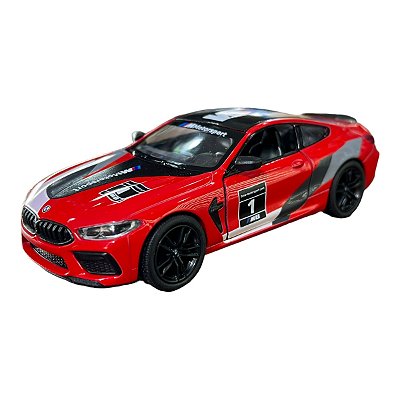 Miniatura BMW M8 Competition Livery Vermelho Metal 1:38