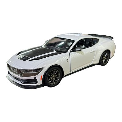 Miniatura Ford Mustang 2024 Branco Metal 1:38