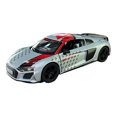 Miniatura Audi R8 Livery Edition Prata Metal 1:36