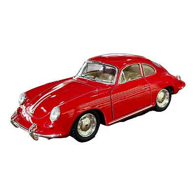 Miniatura Porsche 356 Carrera Vermelho Metal 1:32