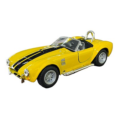 Miniatura Shelby Cobra 427 1965 Amarelo Metal 1:32