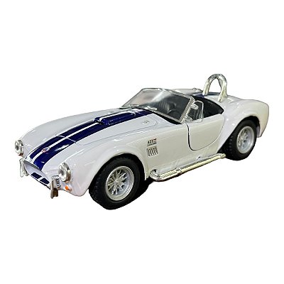 Miniatura Shelby Cobra 427 1965 Branco Metal 1:32
