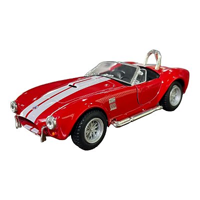 Miniatura Shelby Cobra 427 1965 Vermelho Metal 1:32