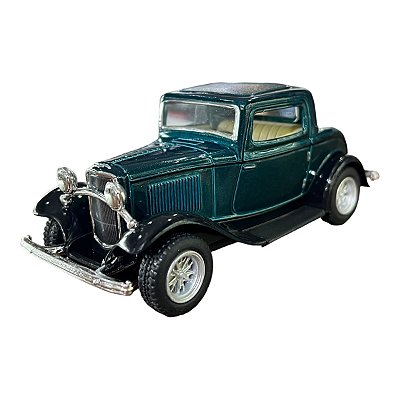 Miniatura Ford 3 Window Coupe 1932 Verde Metal 1:34
